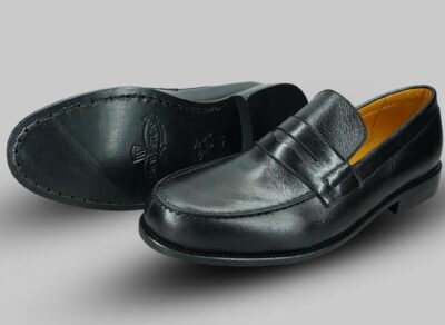 Mocassin en cuir noir – Image 3