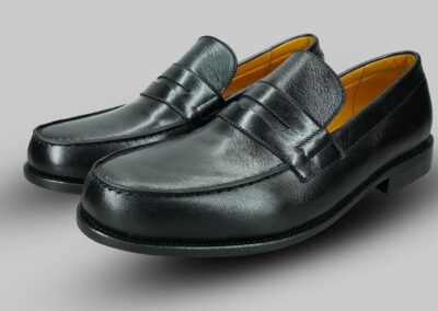 Mocassin en cuir noir – Image 2